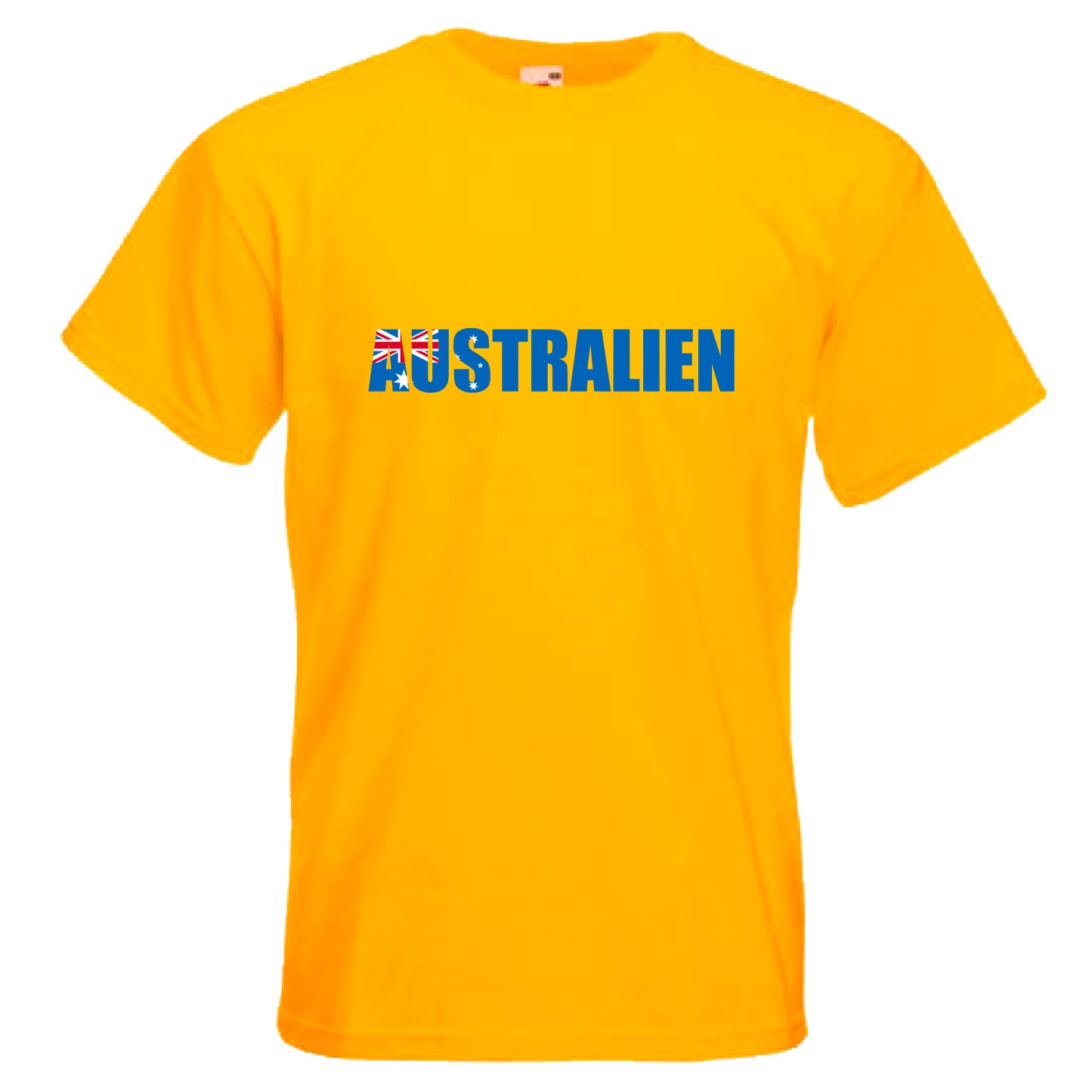 INDIGOS UG - T-Shirt Herren - Australien - Schriftzug - Fussball