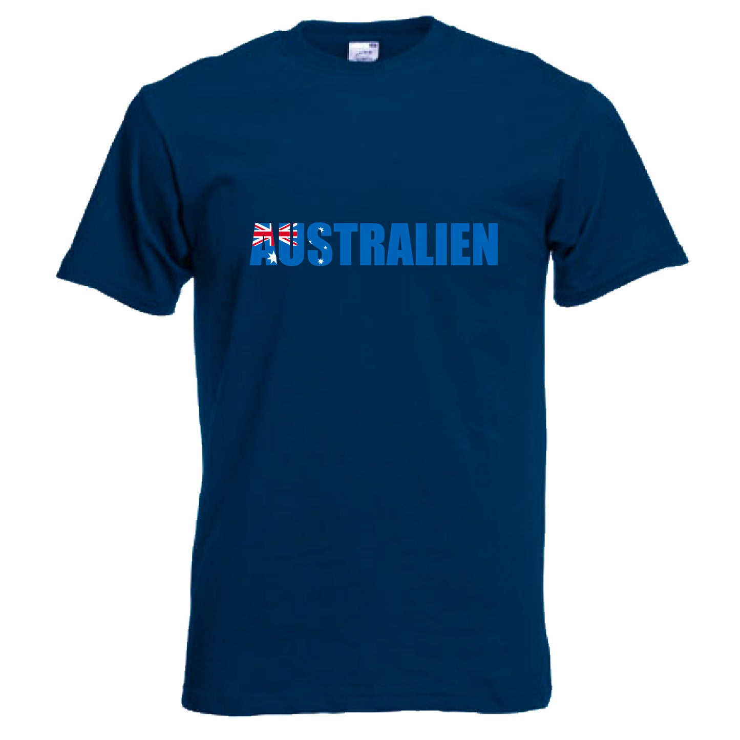 INDIGOS UG - T-Shirt Herren - Australien - Schriftzug - Fussball