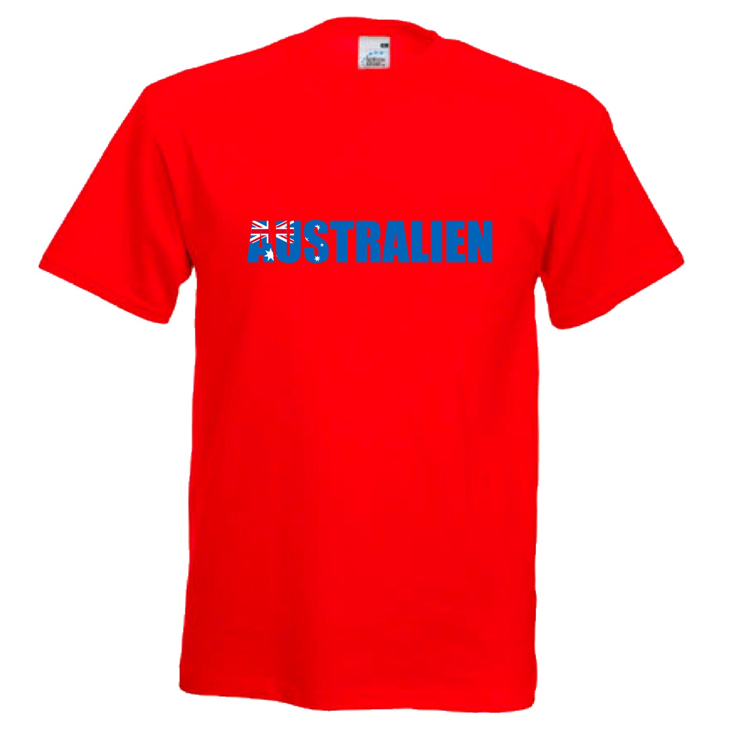 INDIGOS UG - T-Shirt Herren - Australien - Schriftzug - Fussball