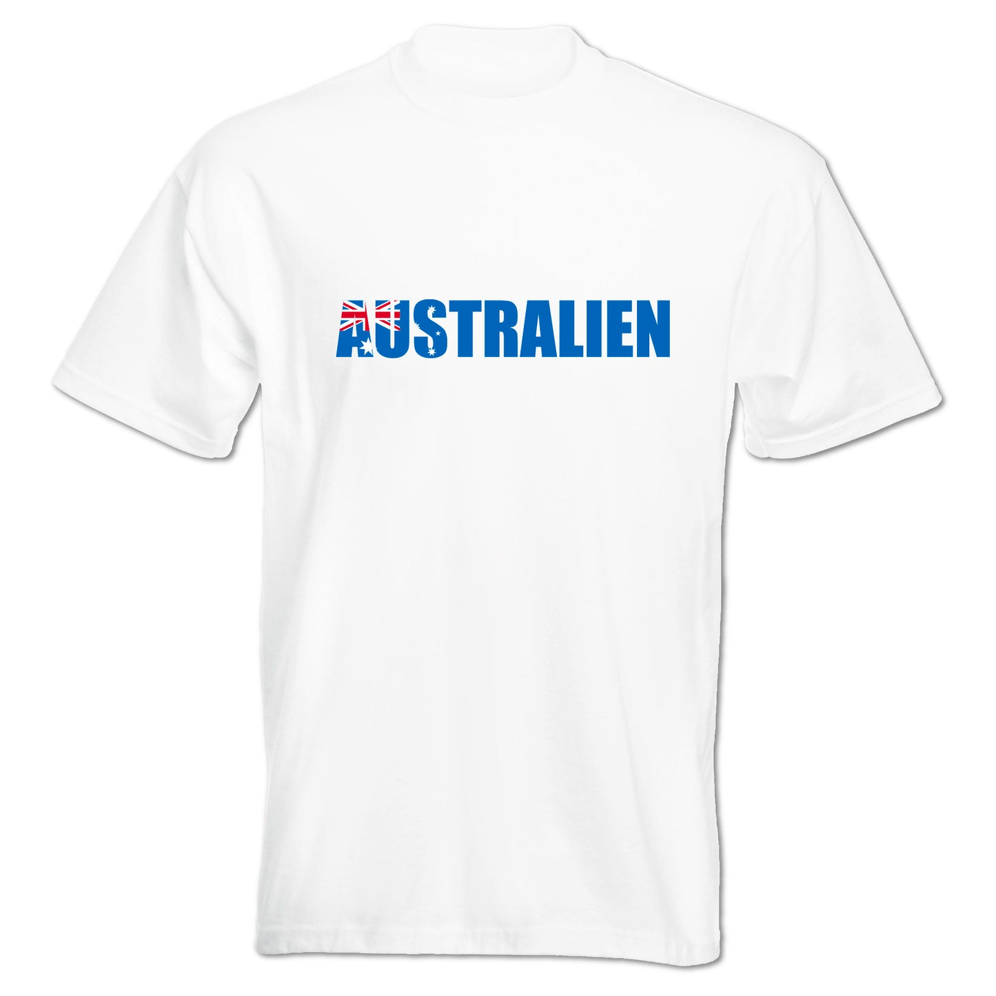 INDIGOS UG - T-Shirt Herren - Australien - Schriftzug - Fussball