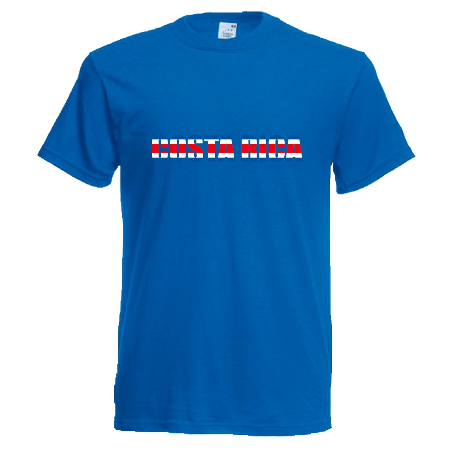 INDIGOS UG - T-Shirt Herren - Costa Rica - Schriftzug - Fussball
