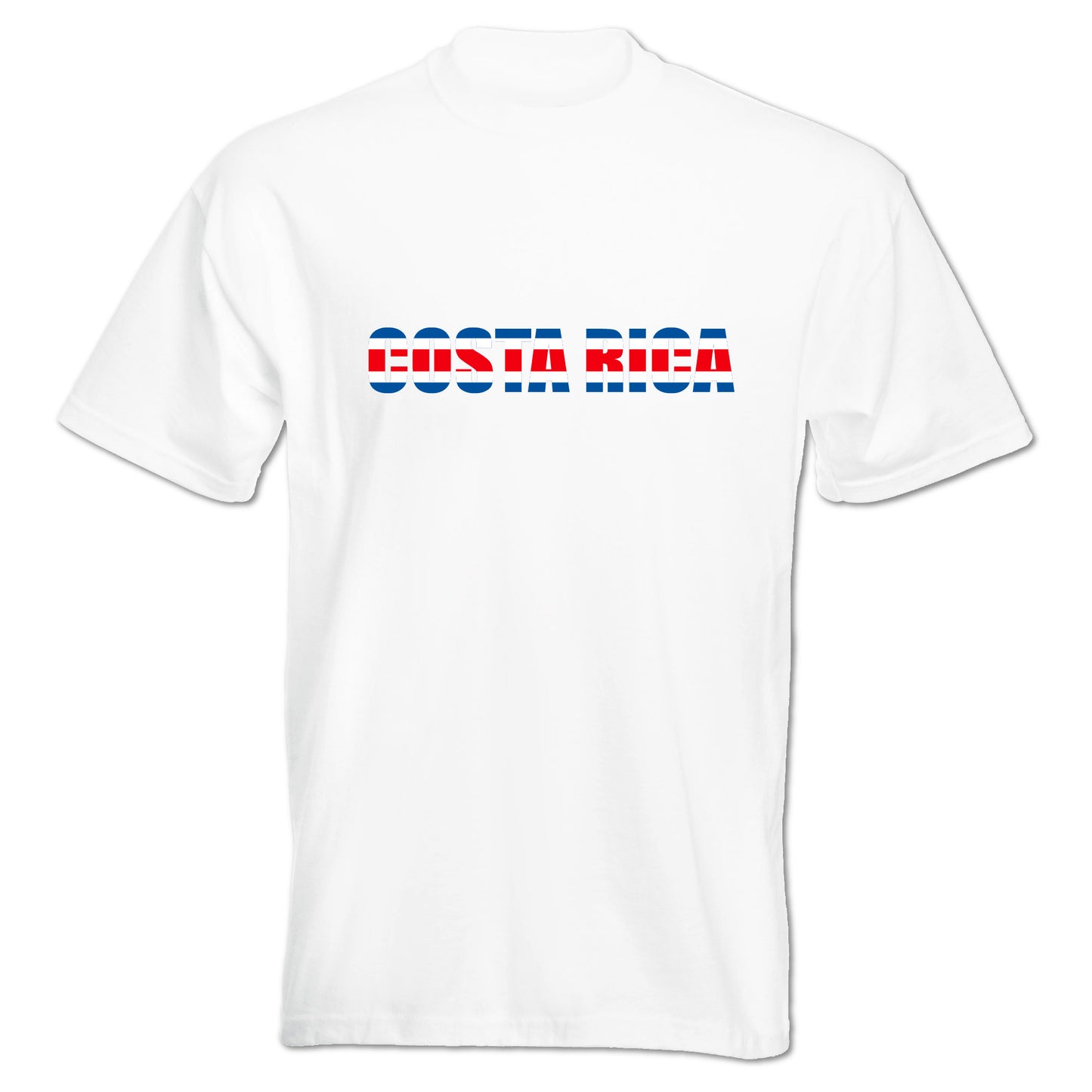 INDIGOS UG - T-Shirt Herren - Costa Rica - Schriftzug - Fussball