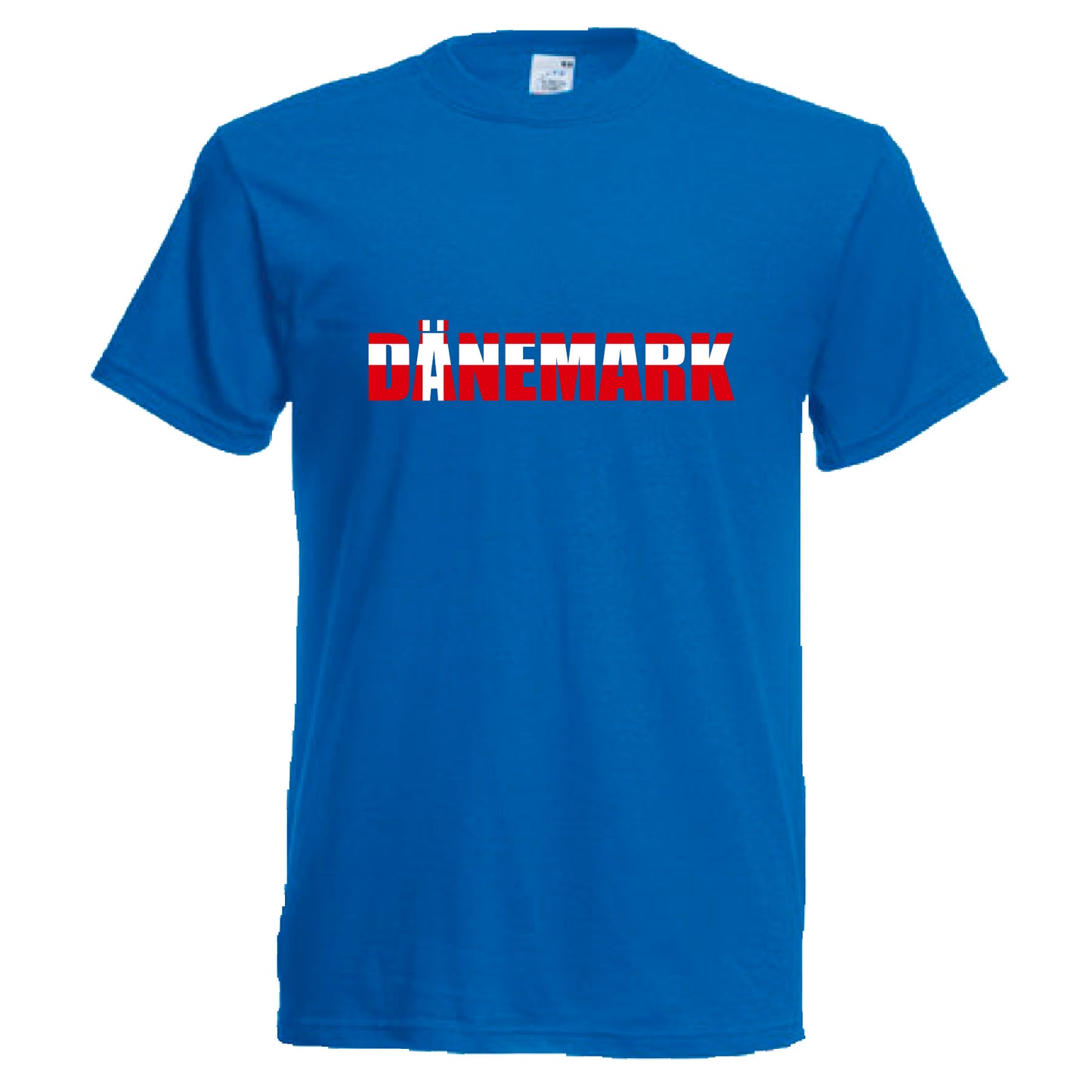 INDIGOS UG - T-Shirt Herren - Dänemark - Schriftzug - Fussball
