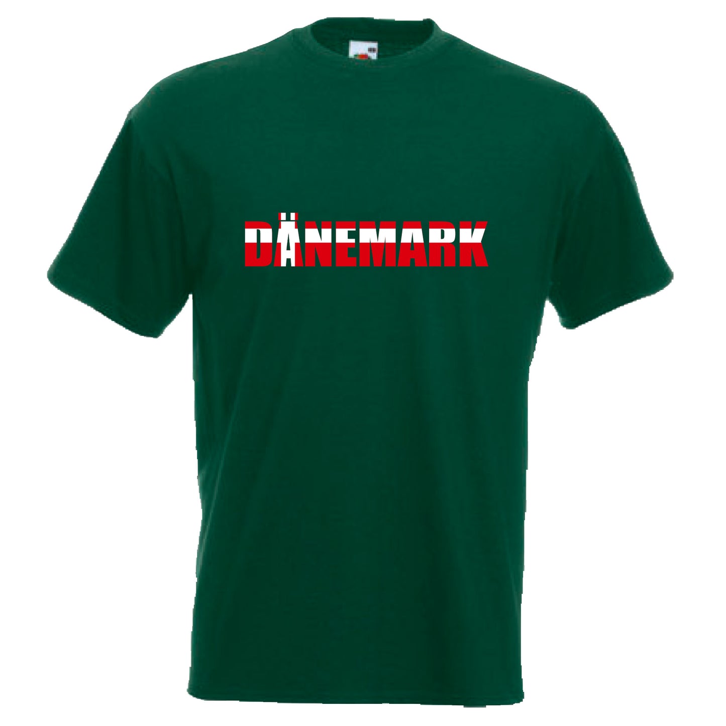 INDIGOS UG - T-Shirt Herren - Dänemark - Schriftzug - Fussball