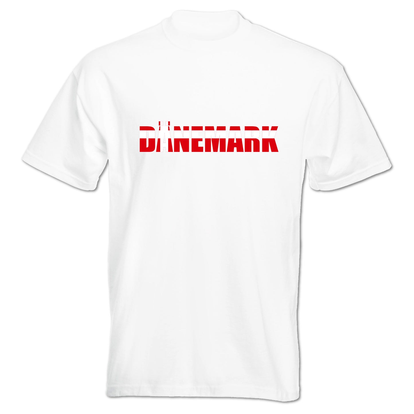 INDIGOS UG - T-Shirt Herren - Dänemark - Schriftzug - Fussball