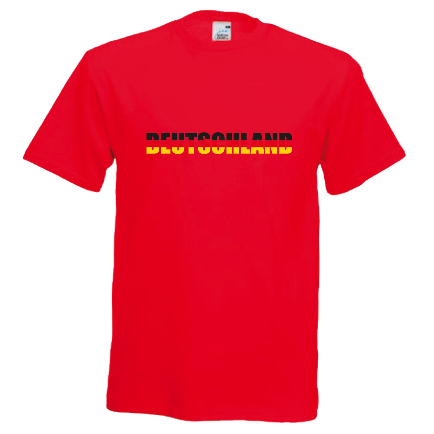 INDIGOS UG - T-Shirt Herren - Deutschland - Schriftzug - Fussball