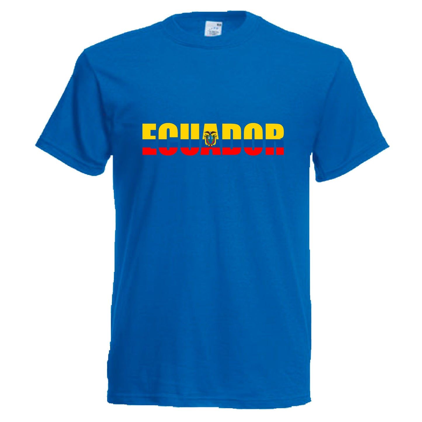 INDIGOS UG - T-Shirt Herren - Ecuador - Schriftzug - Fussball