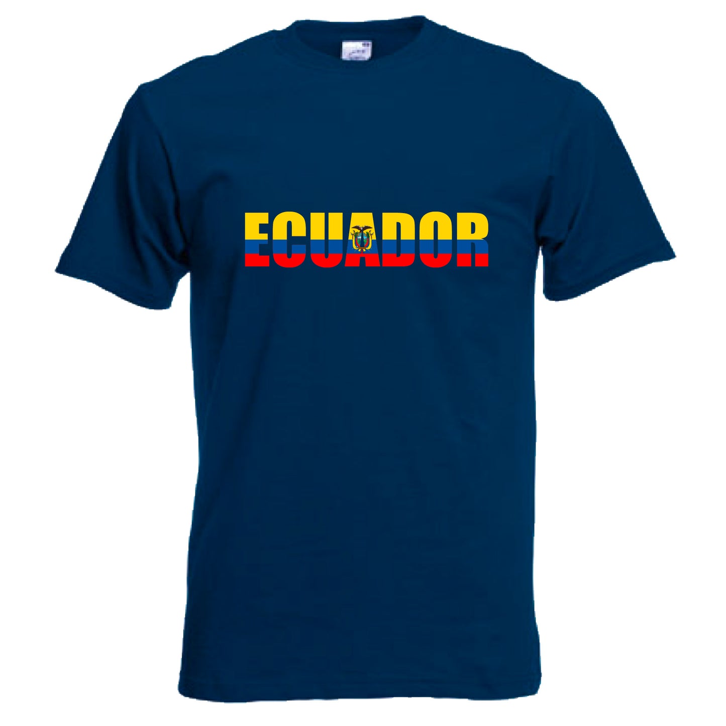 INDIGOS UG - T-Shirt Herren - Ecuador - Schriftzug - Fussball