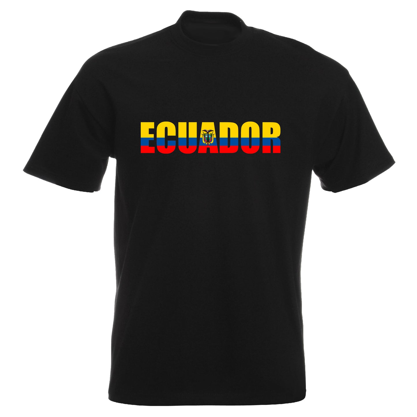 INDIGOS UG - T-Shirt Herren - Ecuador - Schriftzug - Fussball