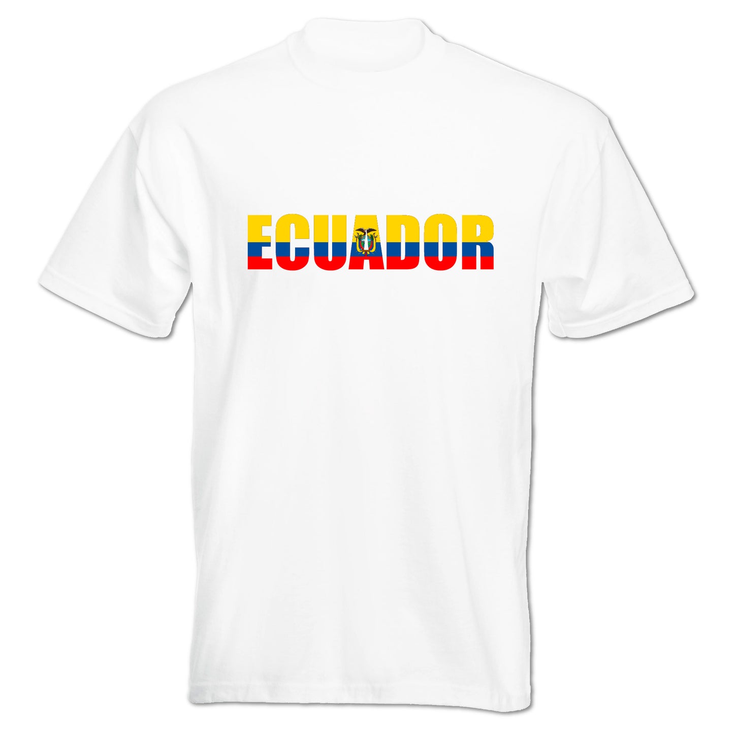 INDIGOS UG - T-Shirt Herren - Ecuador - Schriftzug - Fussball