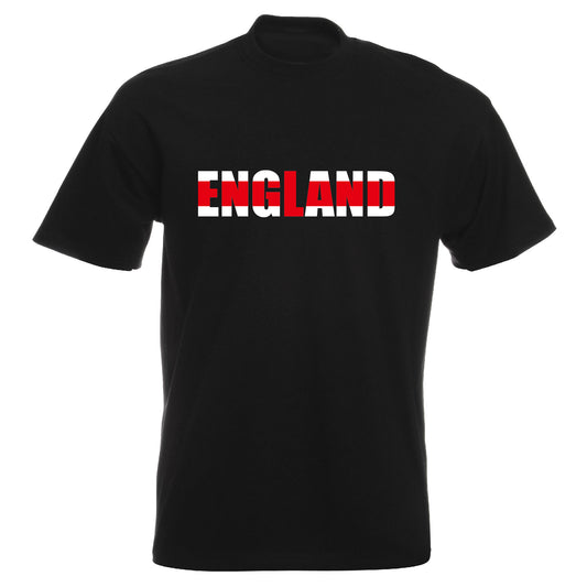 INDIGOS UG - T-Shirt Herren - England - Schriftzug - Fussball