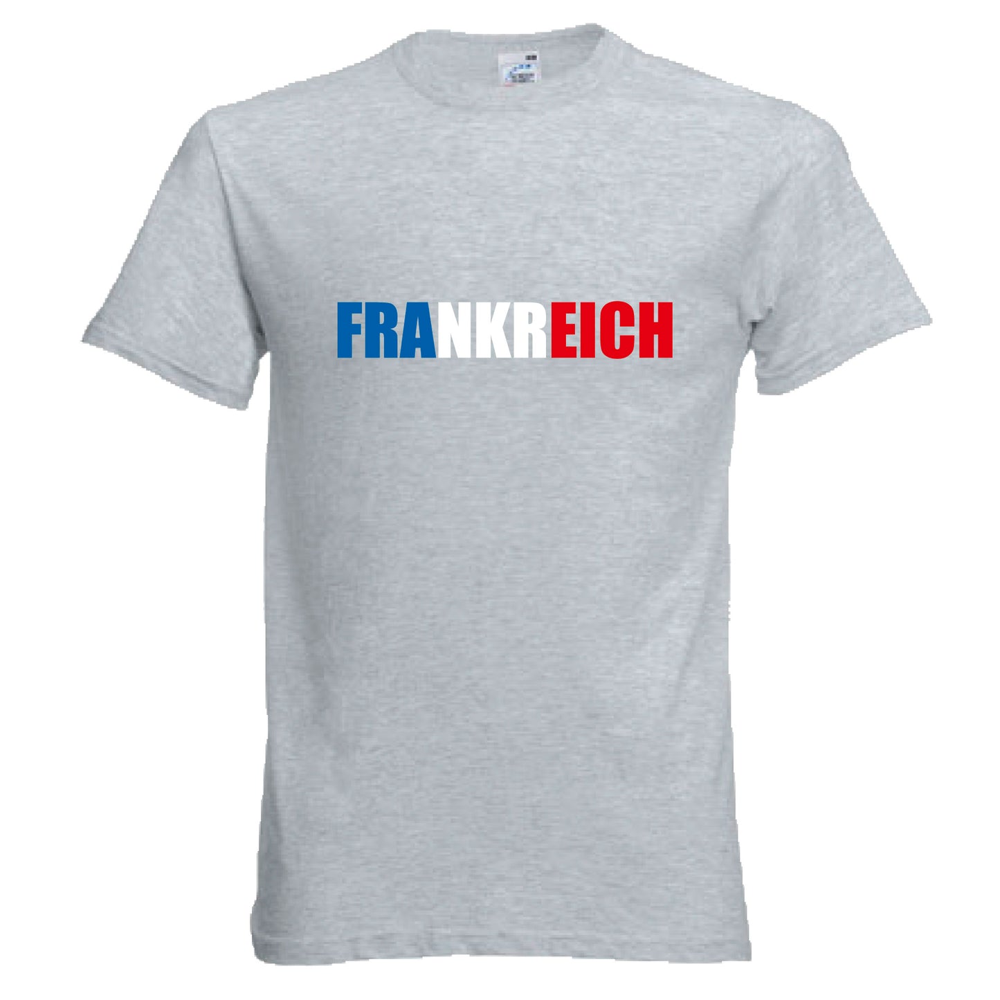 INDIGOS UG - T-Shirt Herren - Frankreich - Schriftzug - Fussball