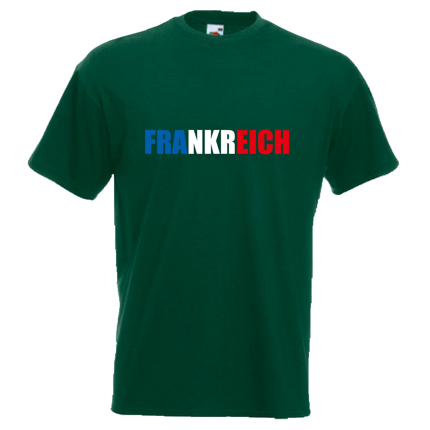 INDIGOS UG - T-Shirt Herren - Frankreich - Schriftzug - Fussball