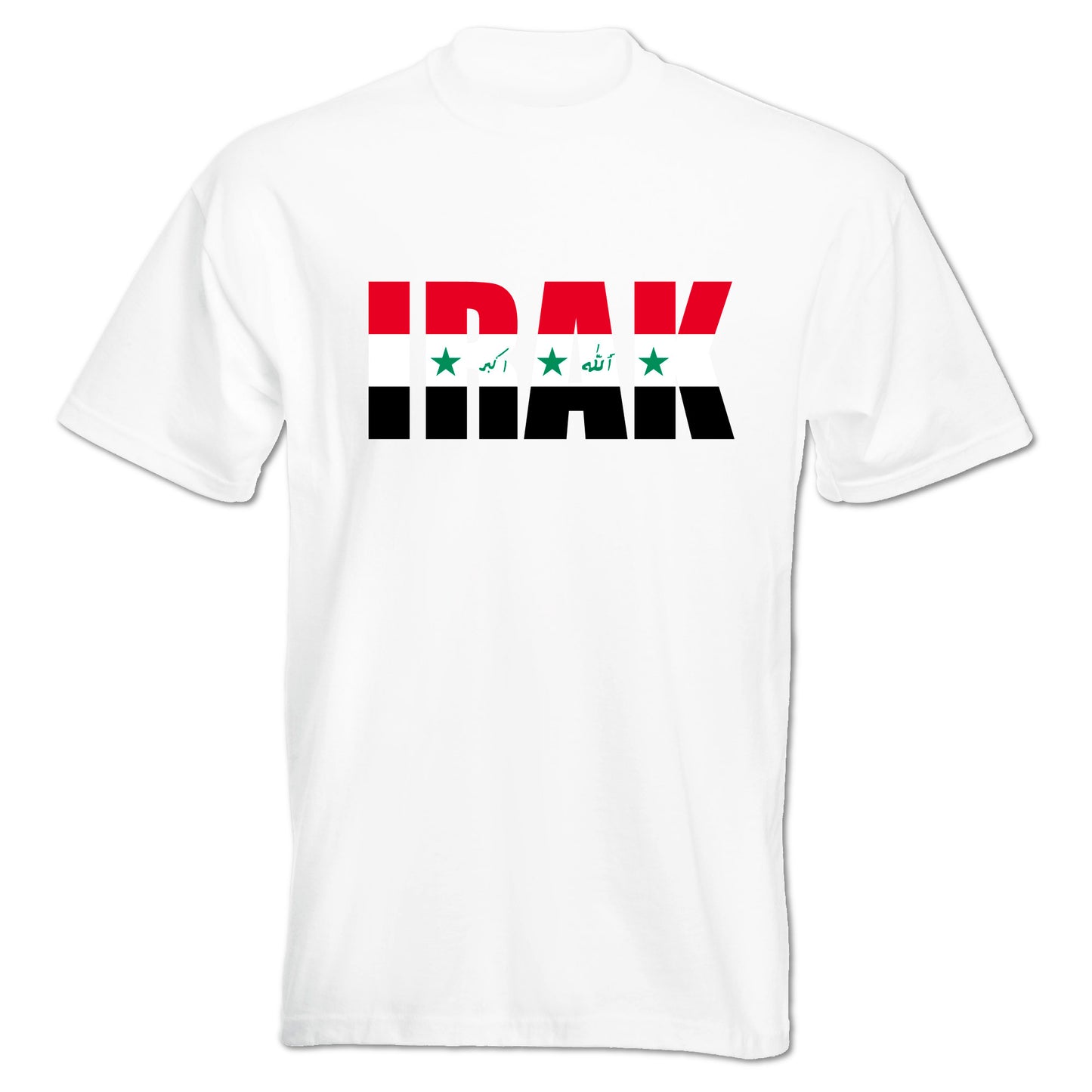 INDIGOS UG - T-Shirt Herren - Irak - Schriftzug - Fussball