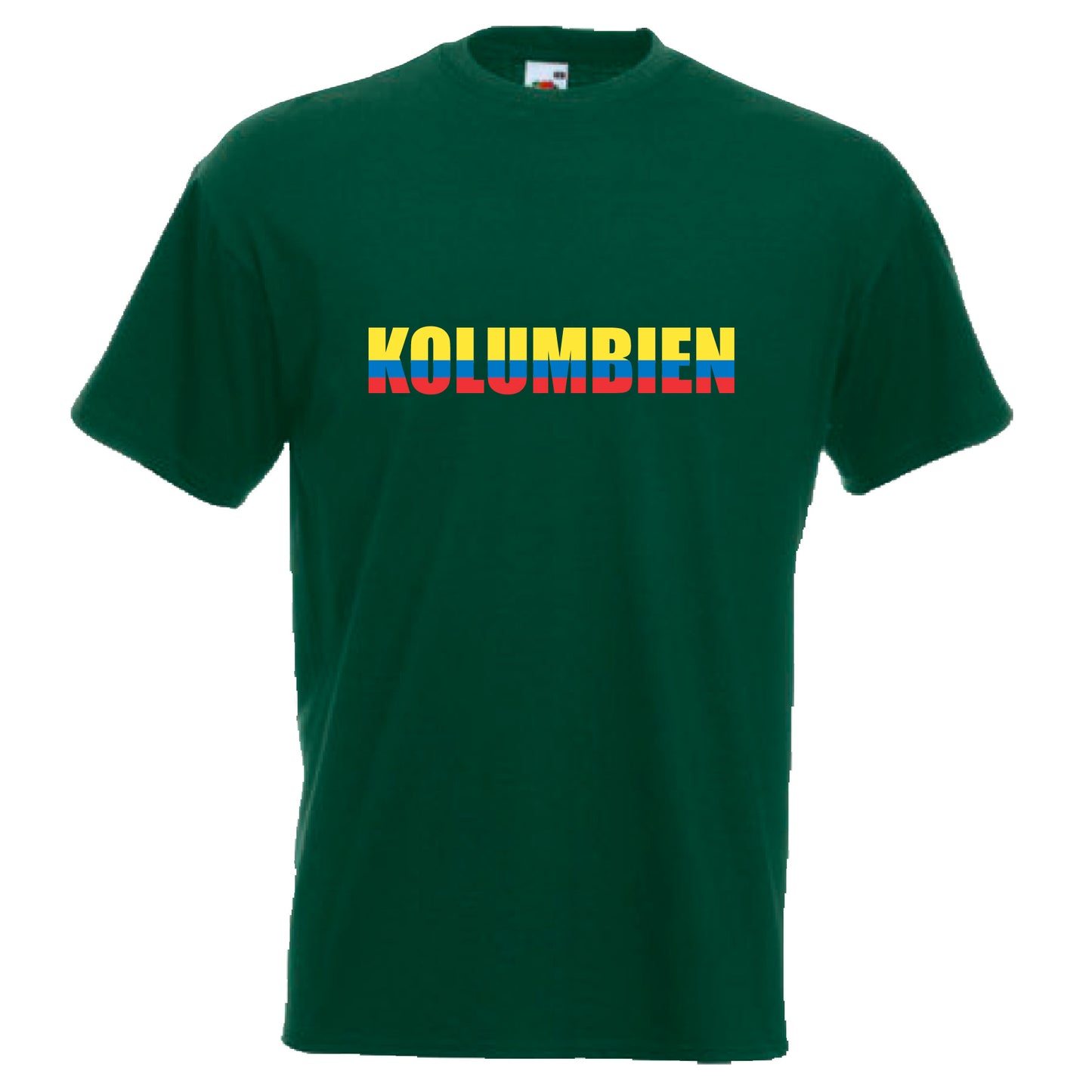 INDIGOS UG - T-Shirt Herren - Kolumbien - Schriftzug - Fussball