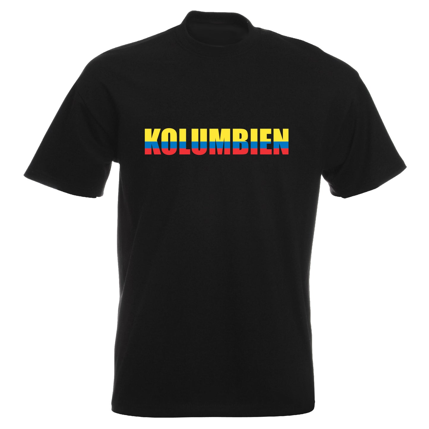 INDIGOS UG - T-Shirt Herren - Kolumbien - Schriftzug - Fussball