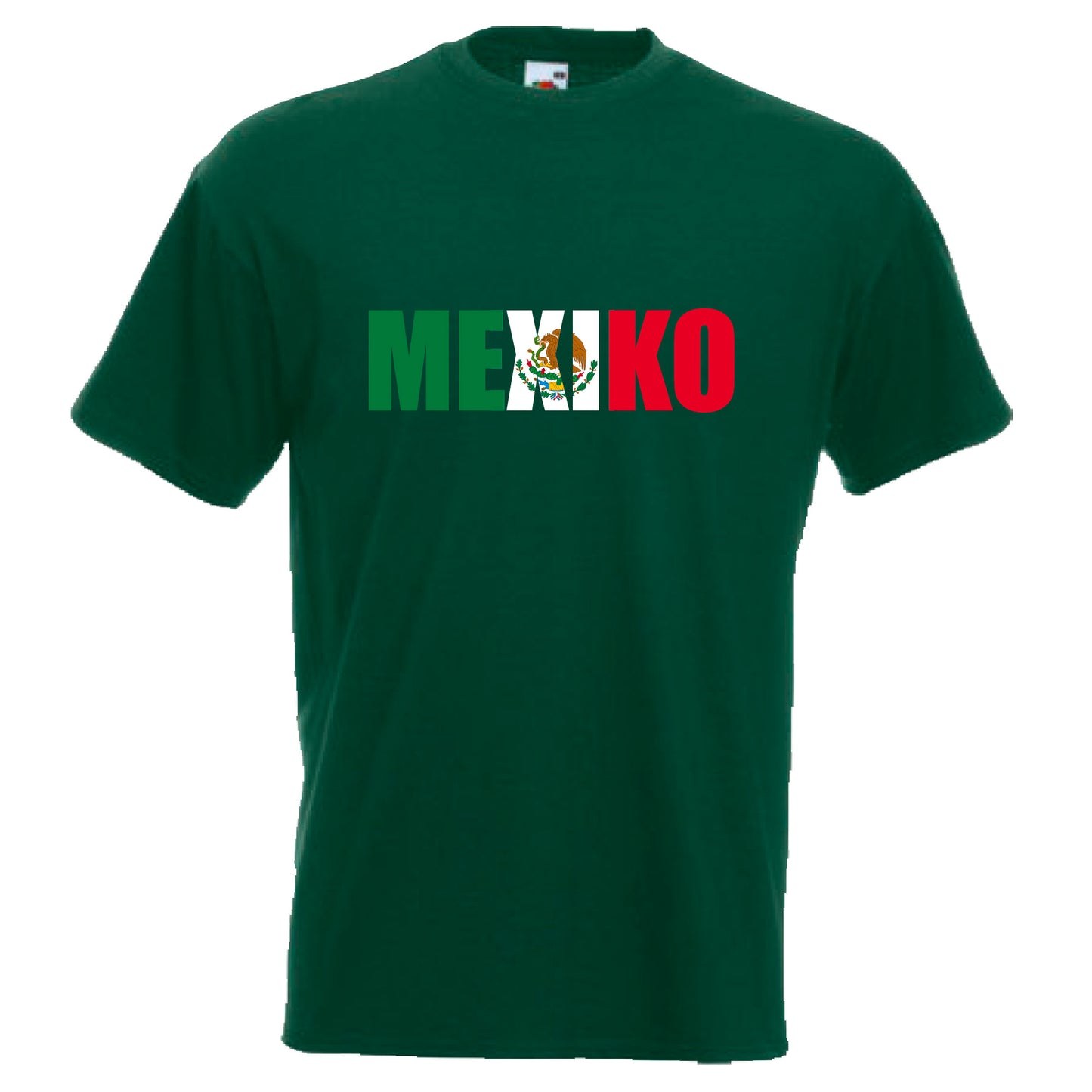 INDIGOS UG - T-Shirt Herren - Mexiko - Schriftzug - Fussball