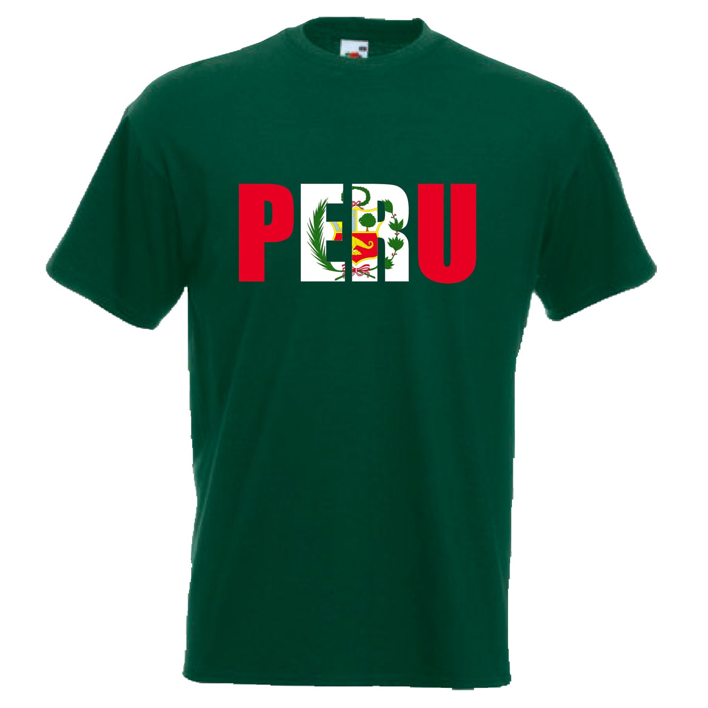 INDIGOS UG - T-Shirt Herren - Peru - Schriftzug - Fussball
