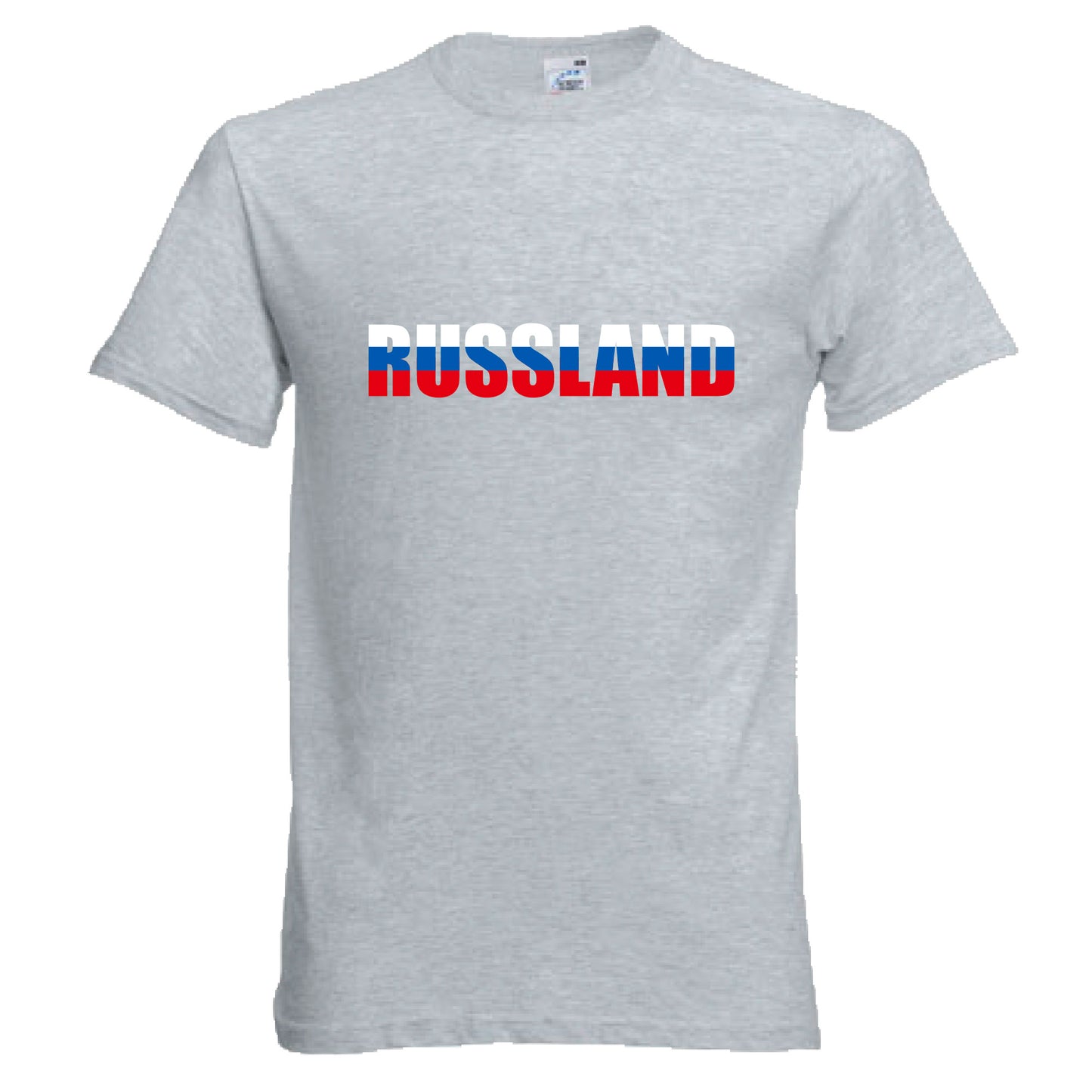 INDIGOS UG - T-Shirt Herren - Russland - Schriftzug - Fussball