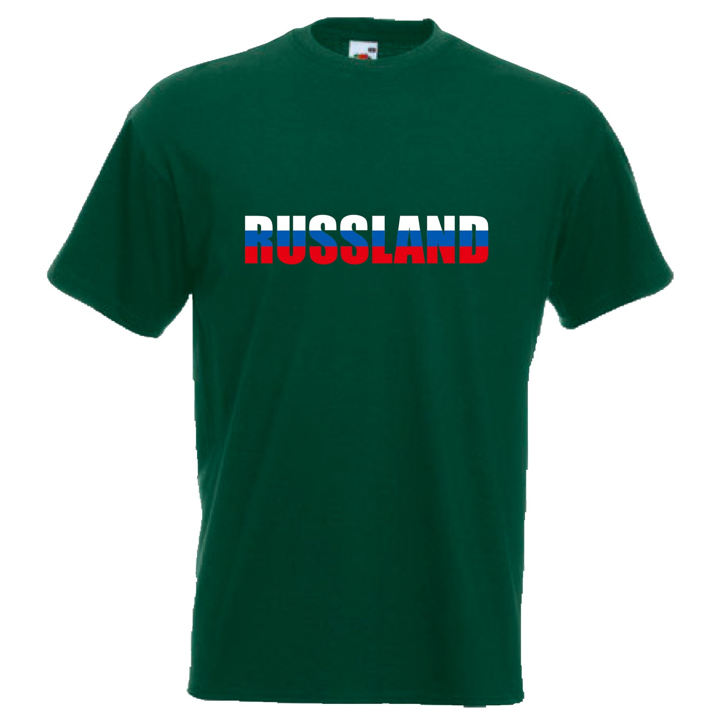 INDIGOS UG - T-Shirt Herren - Russland - Schriftzug - Fussball