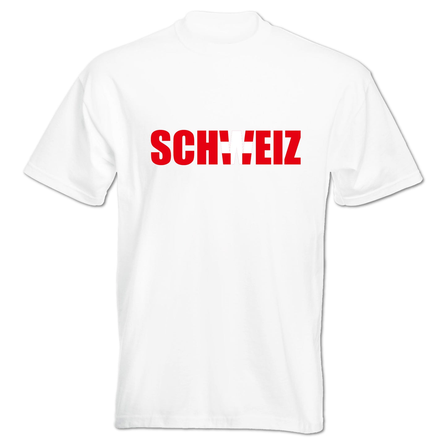 INDIGOS UG - T-Shirt Herren - Schweiz - Schriftzug - Fussball
