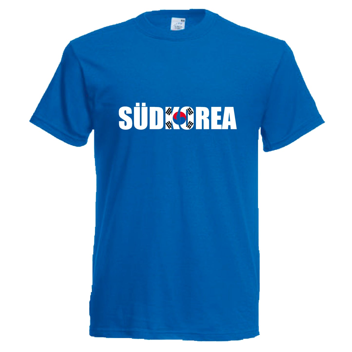 INDIGOS UG - T-Shirt Herren - Südkorea - Schriftzug - Fussball
