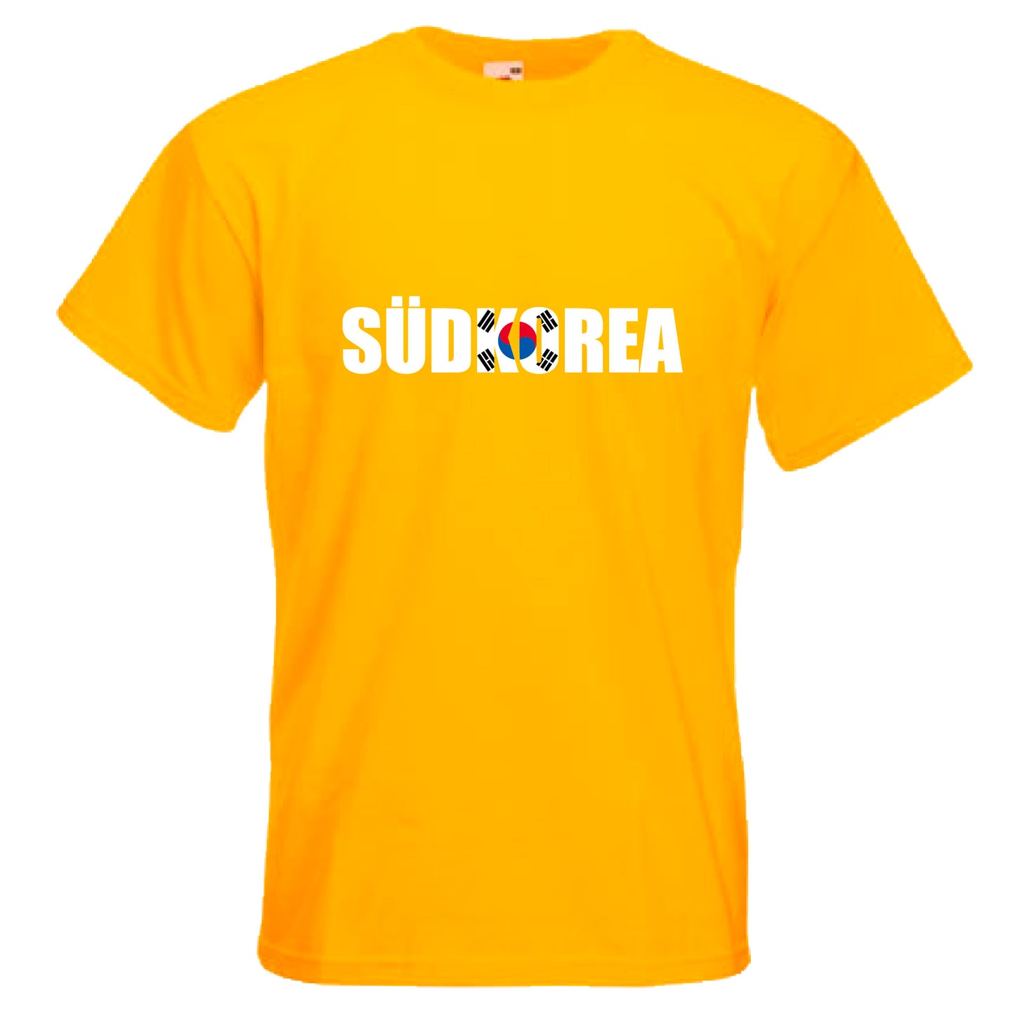 INDIGOS UG - T-Shirt Herren - Südkorea - Schriftzug - Fussball