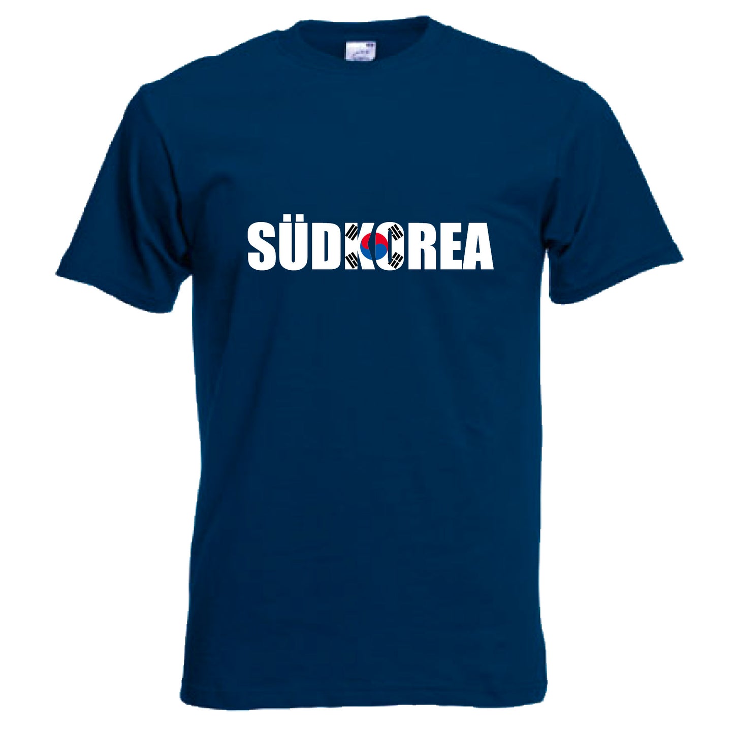 INDIGOS UG - T-Shirt Herren - Südkorea - Schriftzug - Fussball