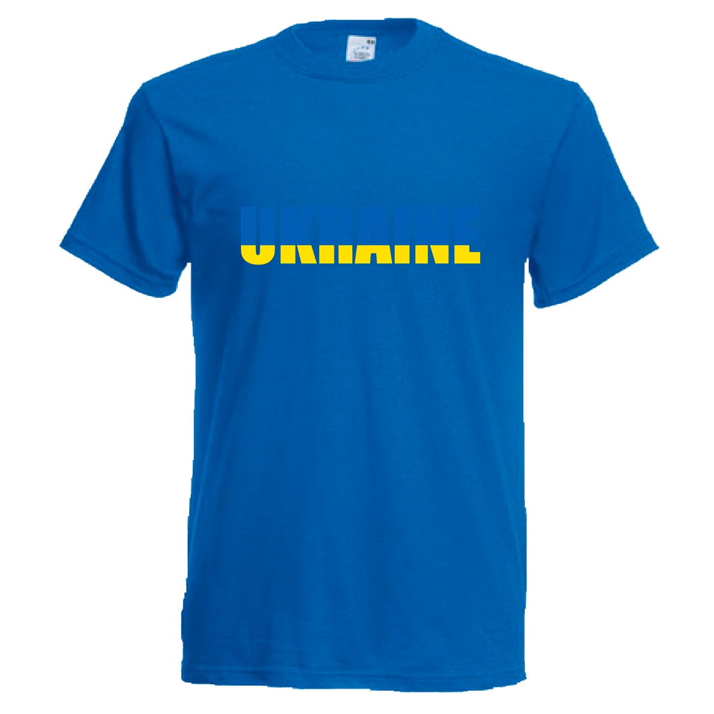 INDIGOS UG - T-Shirt Herren - Ukraine - Schriftzug - Fussball