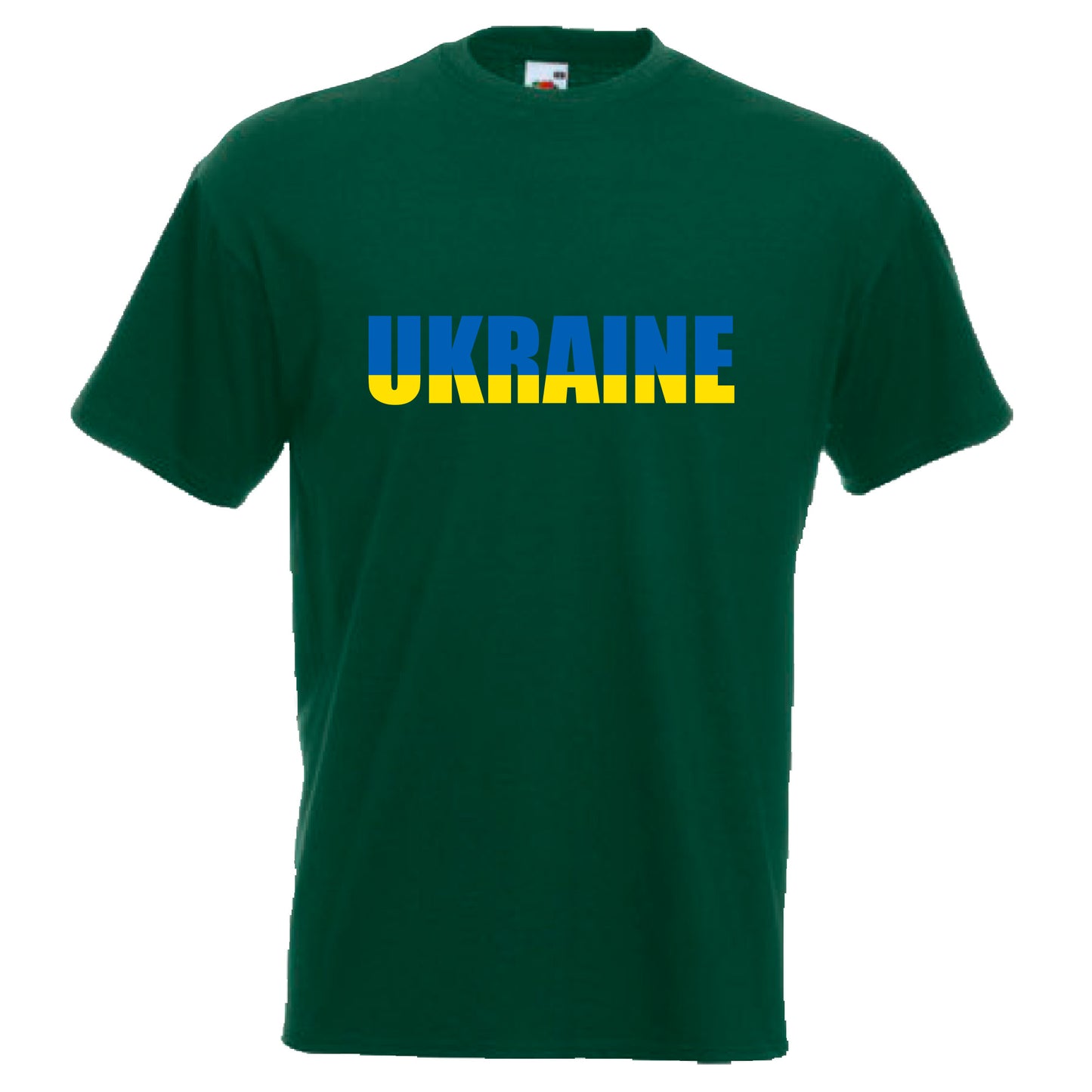 INDIGOS UG - T-Shirt Herren - Ukraine - Schriftzug - Fussball