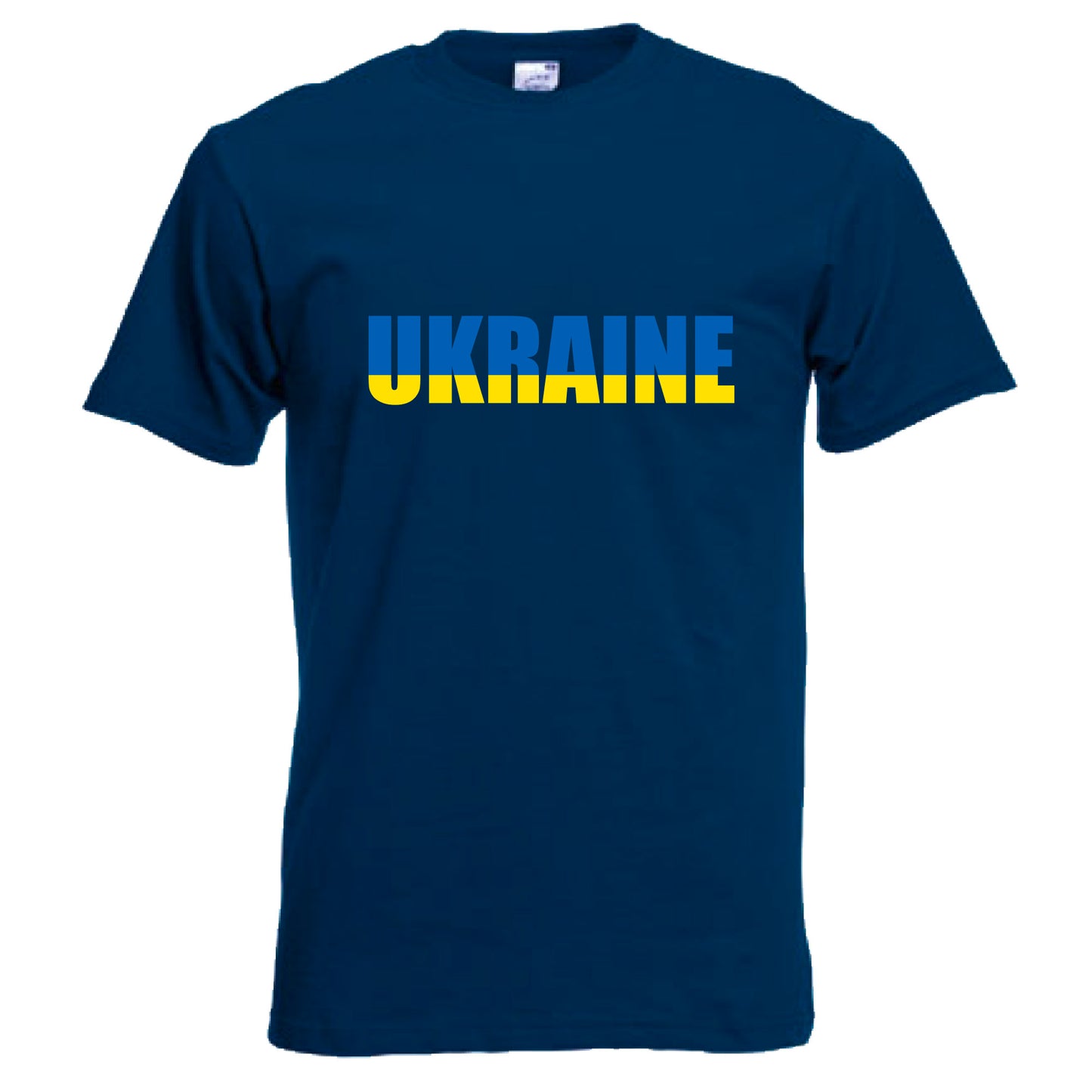 INDIGOS UG - T-Shirt Herren - Ukraine - Schriftzug - Fussball