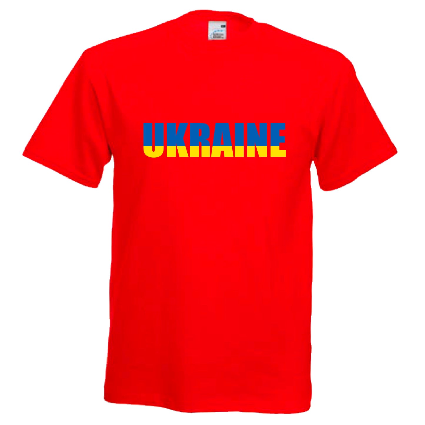 INDIGOS UG - T-Shirt Herren - Ukraine - Schriftzug - Fussball