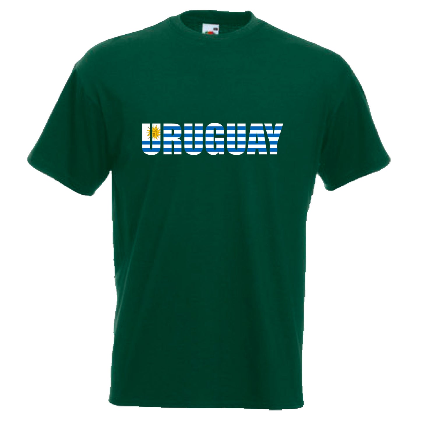 INDIGOS UG - T-Shirt Herren - Uruguay - Schriftzug - Fussball