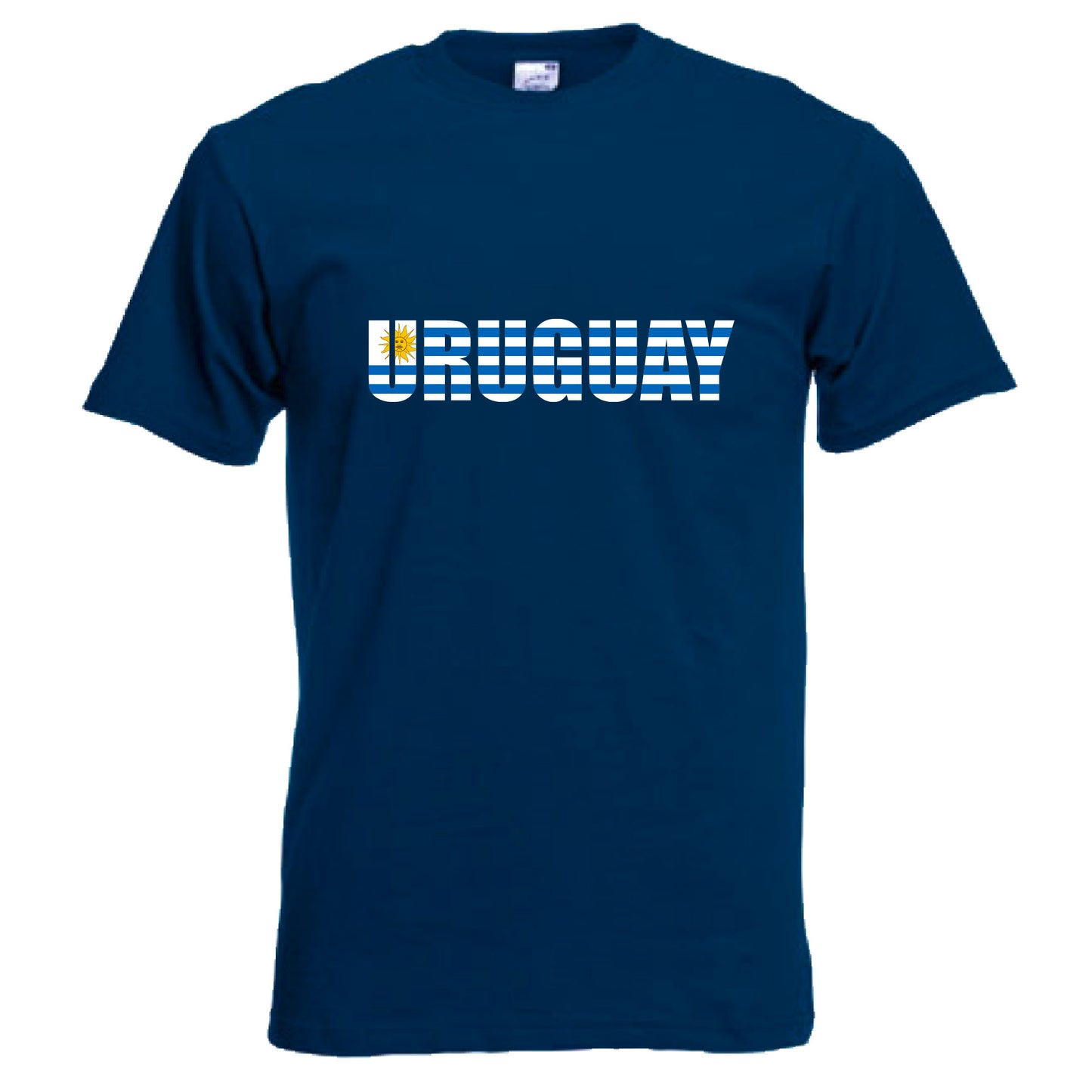 INDIGOS UG - T-Shirt Herren - Uruguay - Schriftzug - Fussball