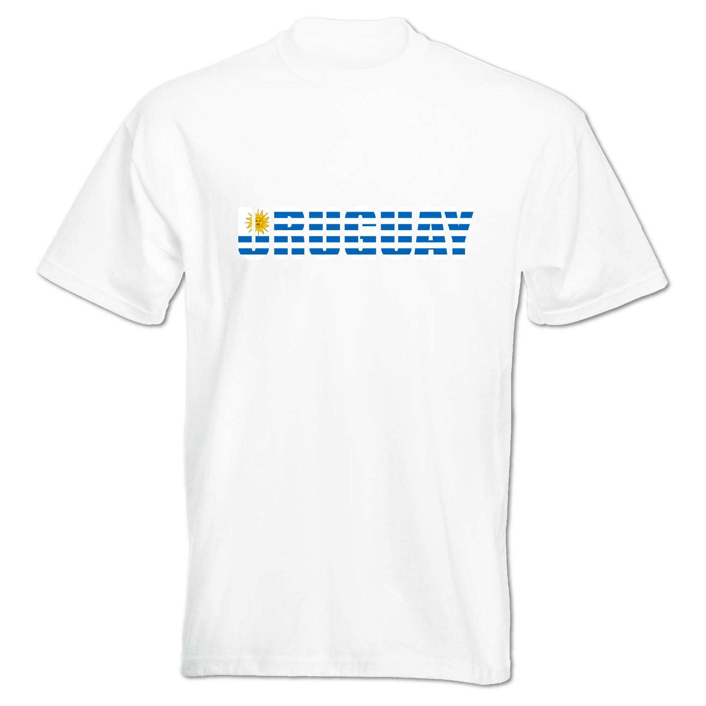 INDIGOS UG - T-Shirt Herren - Uruguay - Schriftzug - Fussball