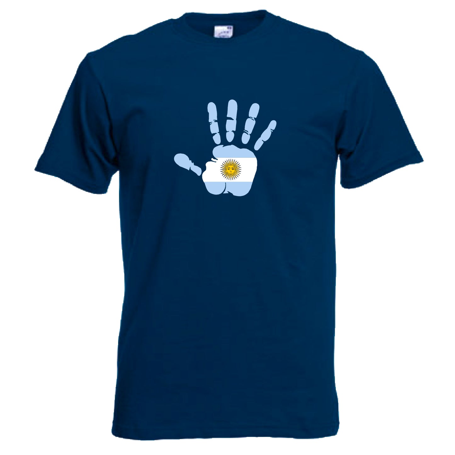 INDIGOS UG - T-Shirt Herren - Argentinien - Hand - Fussball