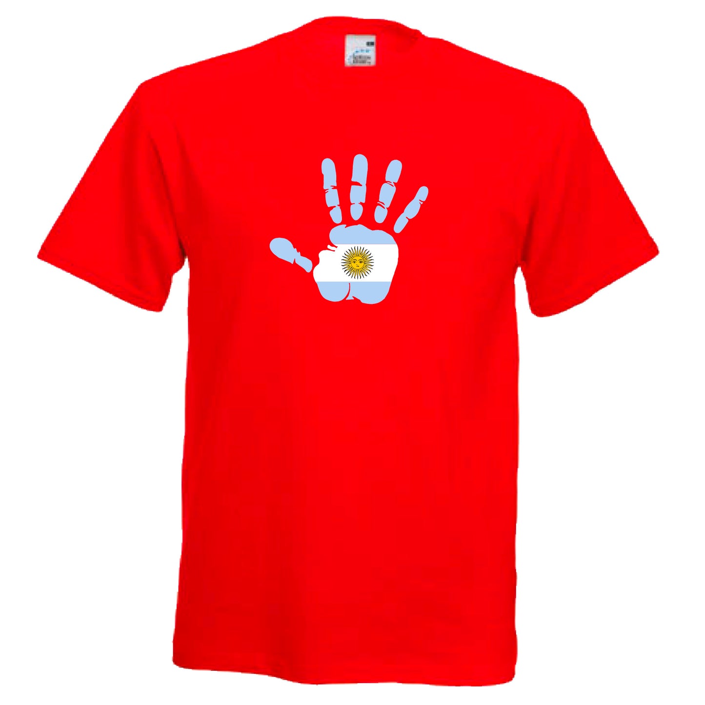 INDIGOS UG - T-Shirt Herren - Argentinien - Hand - Fussball