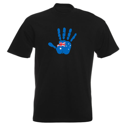 INDIGOS UG - T-Shirt Herren - Australien - Hand - Fussball
