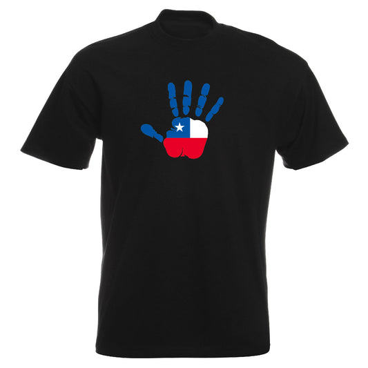 INDIGOS UG - T-Shirt Herren - Chile - Hand - Fussball