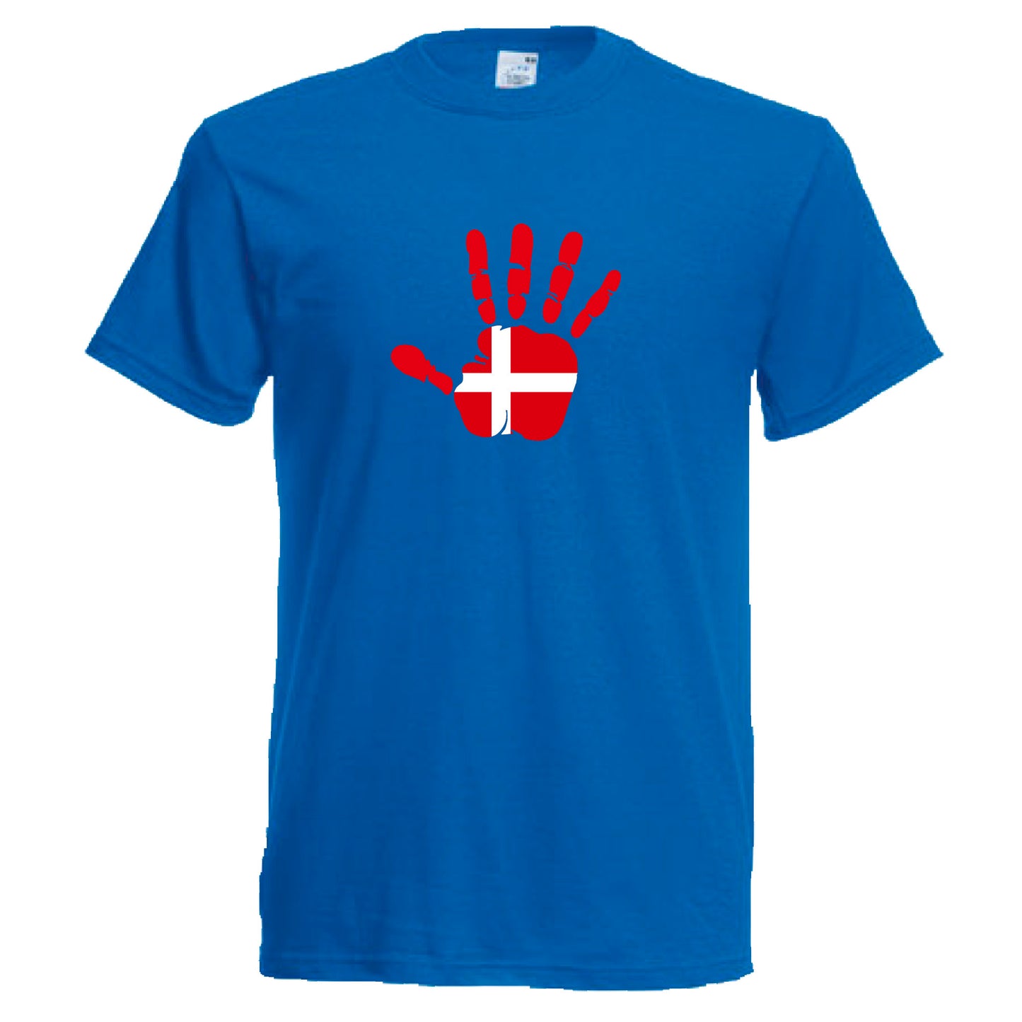 INDIGOS UG - T-Shirt Herren - Dänemark - Hand - Fussball