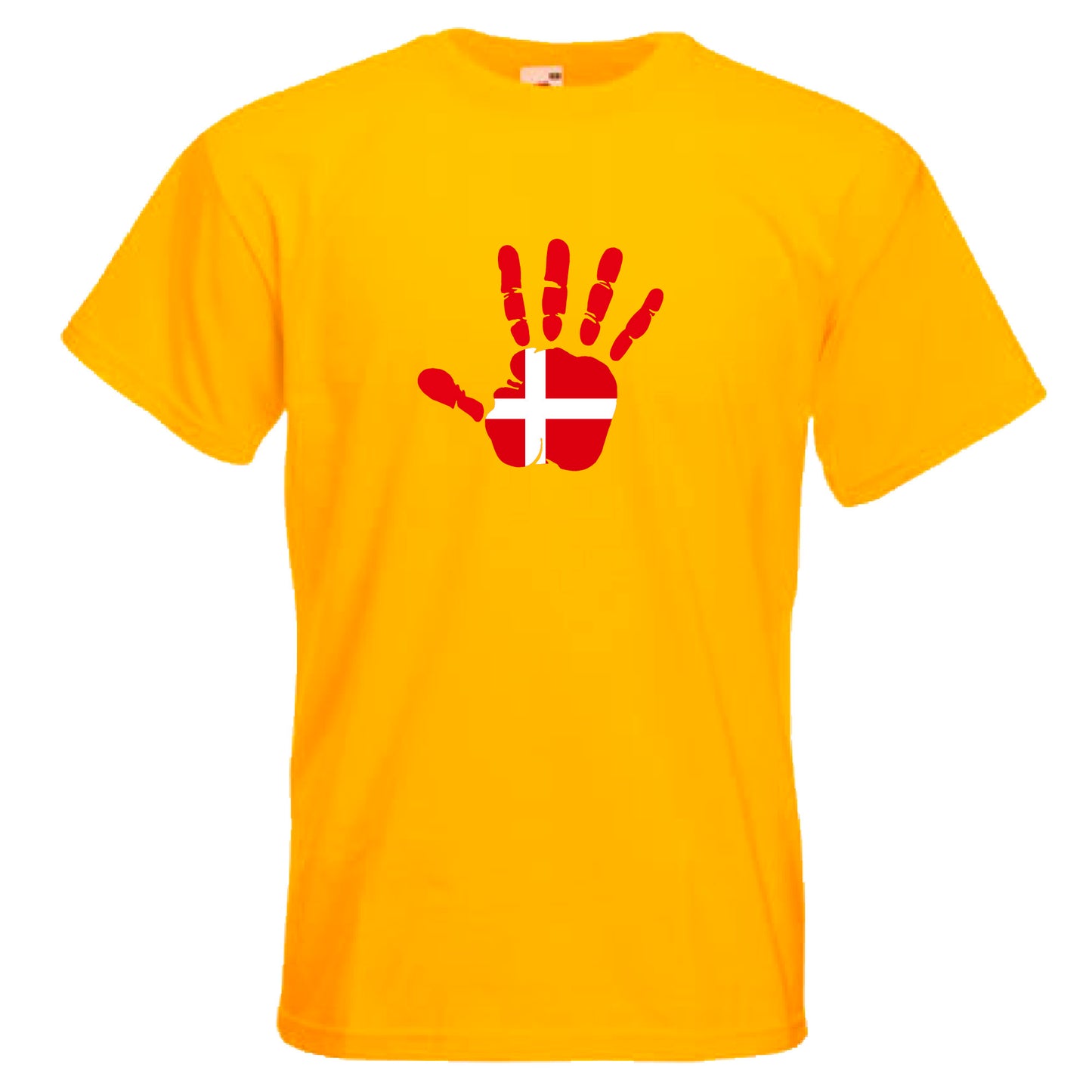 INDIGOS UG - T-Shirt Herren - Dänemark - Hand - Fussball