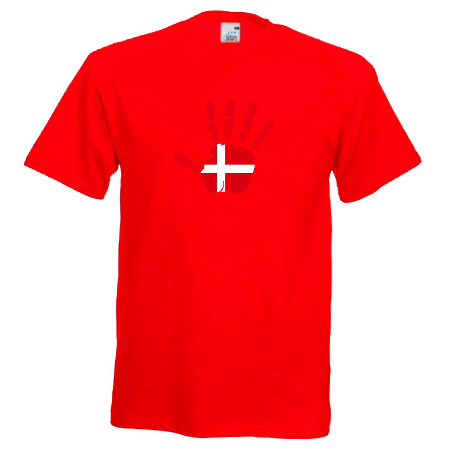 INDIGOS UG - T-Shirt Herren - Dänemark - Hand - Fussball