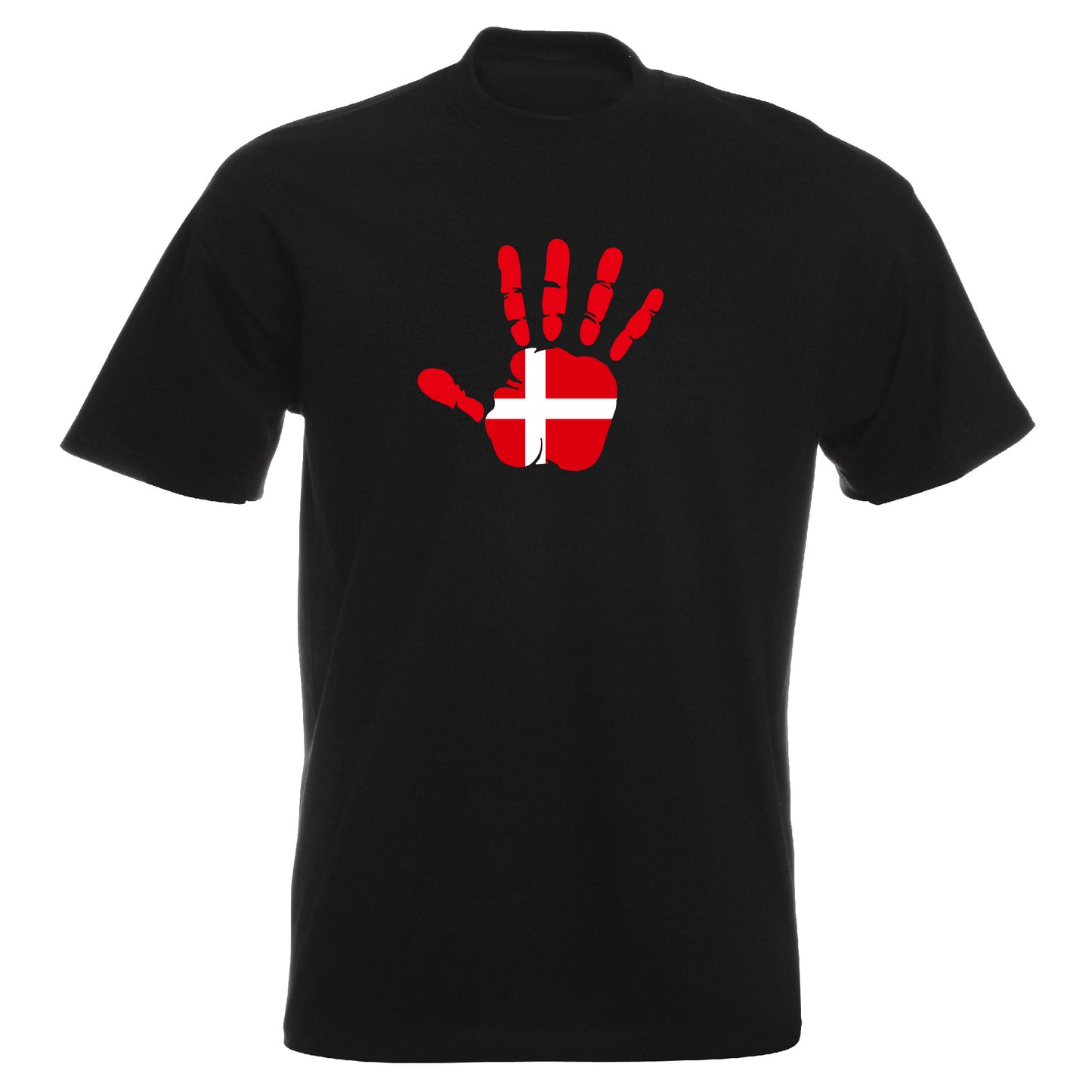 INDIGOS UG - T-Shirt Herren - Dänemark - Hand - Fussball