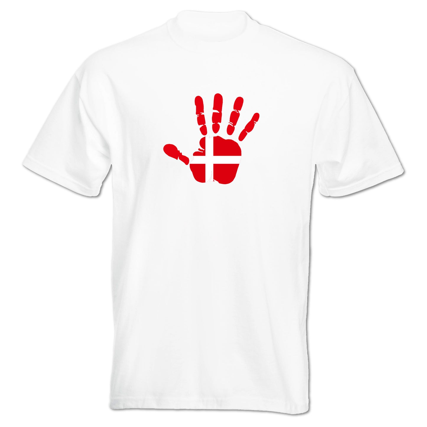 INDIGOS UG - T-Shirt Herren - Dänemark - Hand - Fussball
