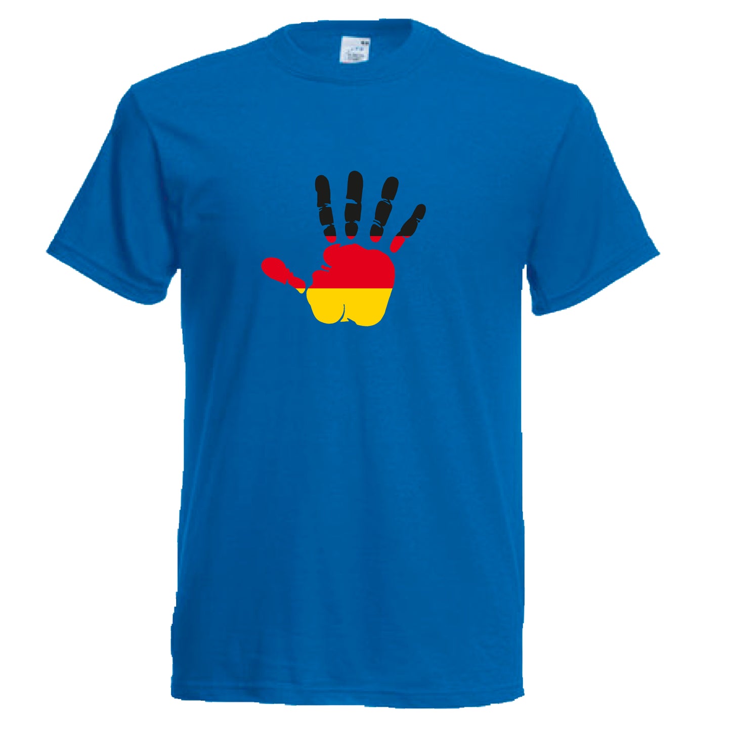 INDIGOS UG - T-Shirt Herren - Deutschland - Hand - Fussball