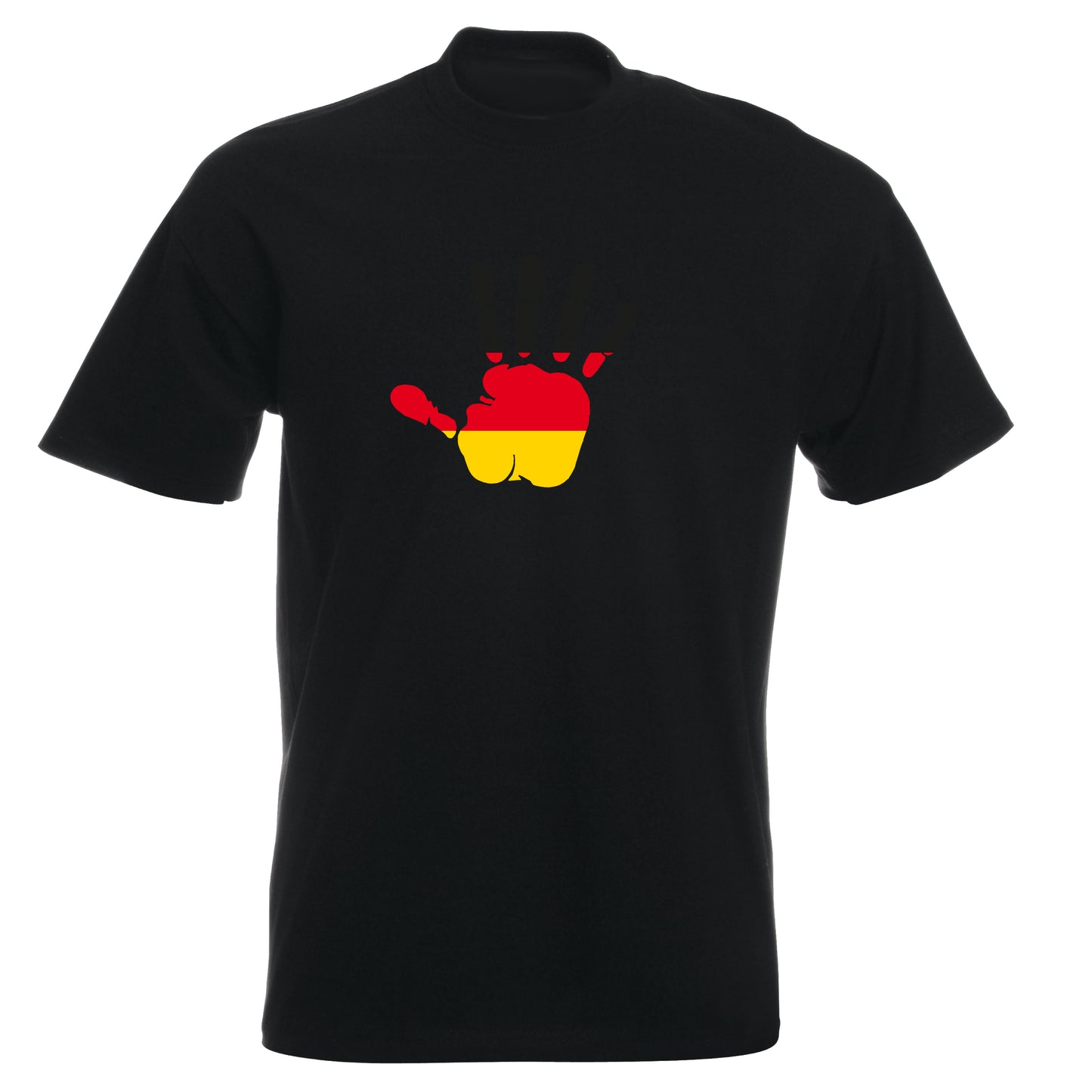 INDIGOS UG - T-Shirt Herren - Deutschland - Hand - Fussball