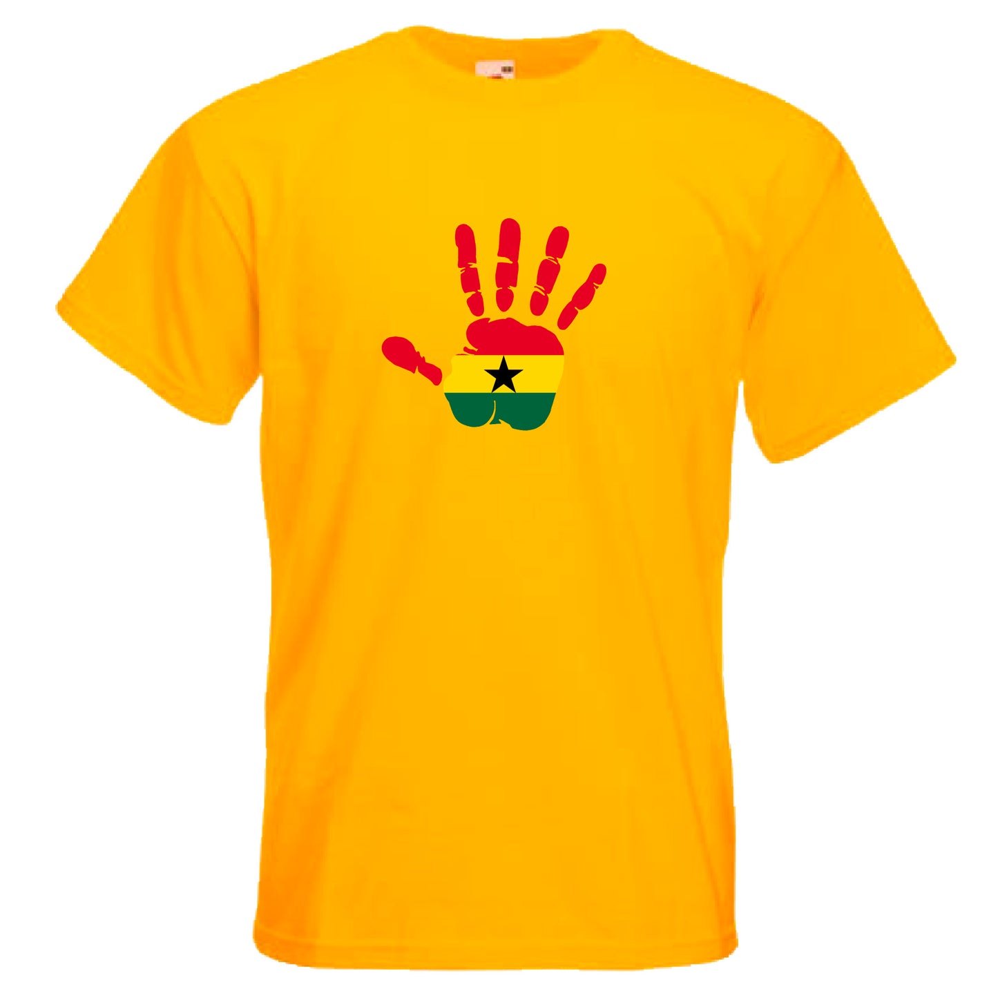 INDIGOS UG - T-Shirt Herren - Ghana - Hand - Fussball