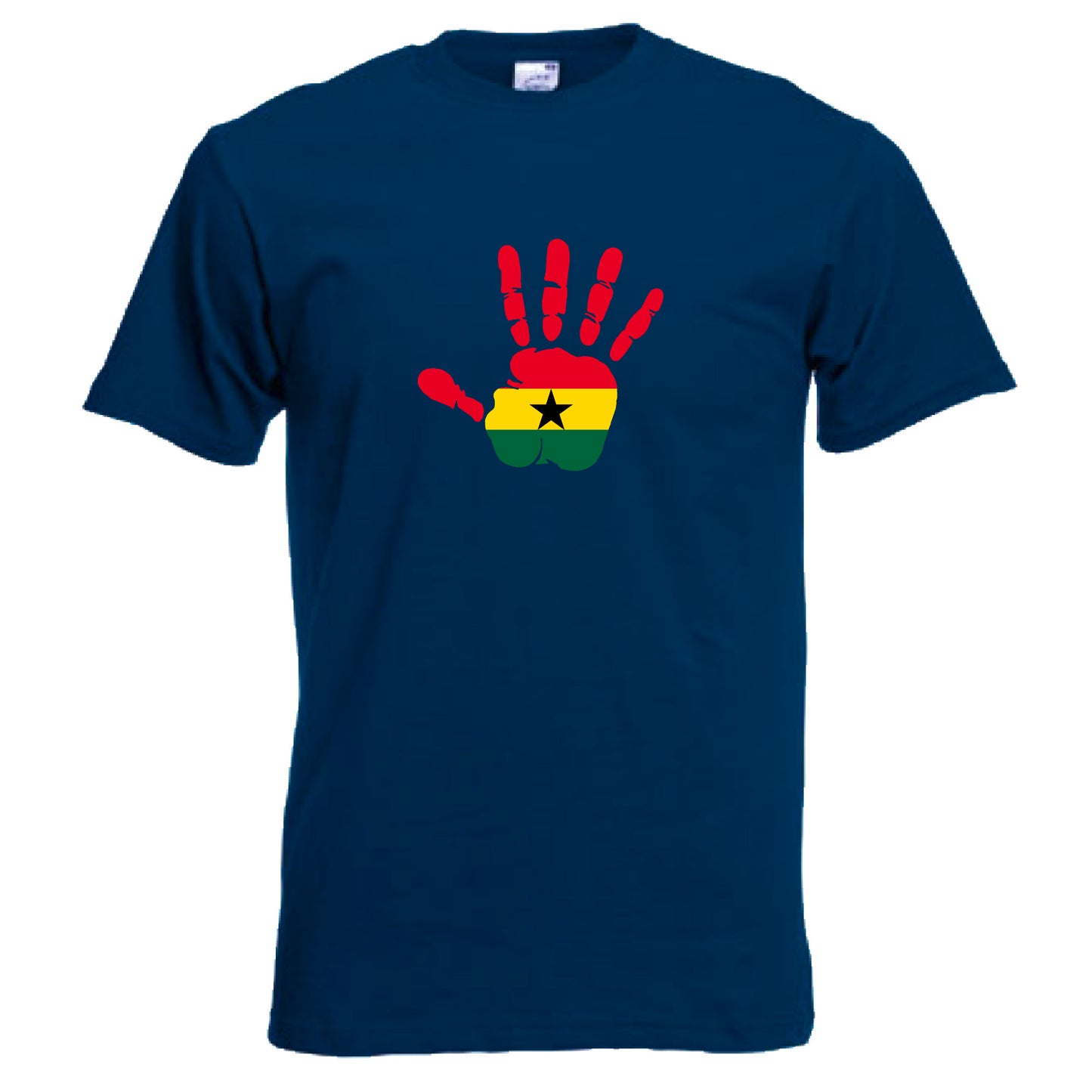 INDIGOS UG - T-Shirt Herren - Ghana - Hand - Fussball