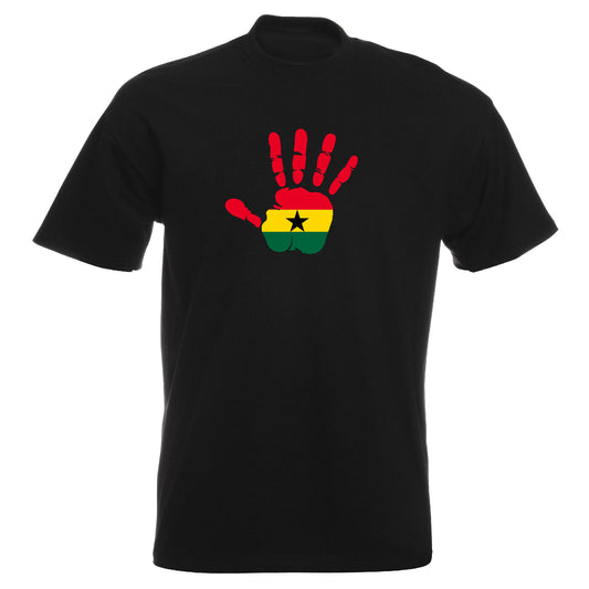 INDIGOS UG - T-Shirt Herren - Ghana - Hand - Fussball