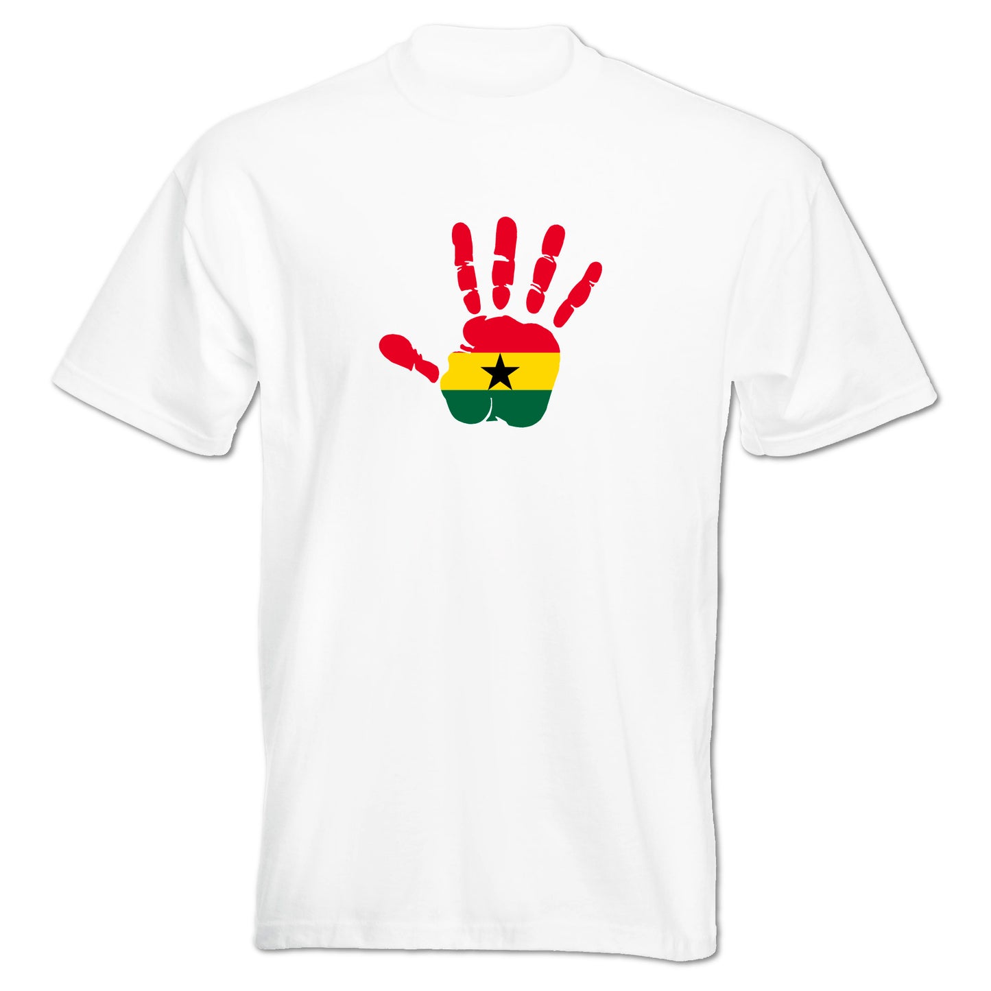 INDIGOS UG - T-Shirt Herren - Ghana - Hand - Fussball